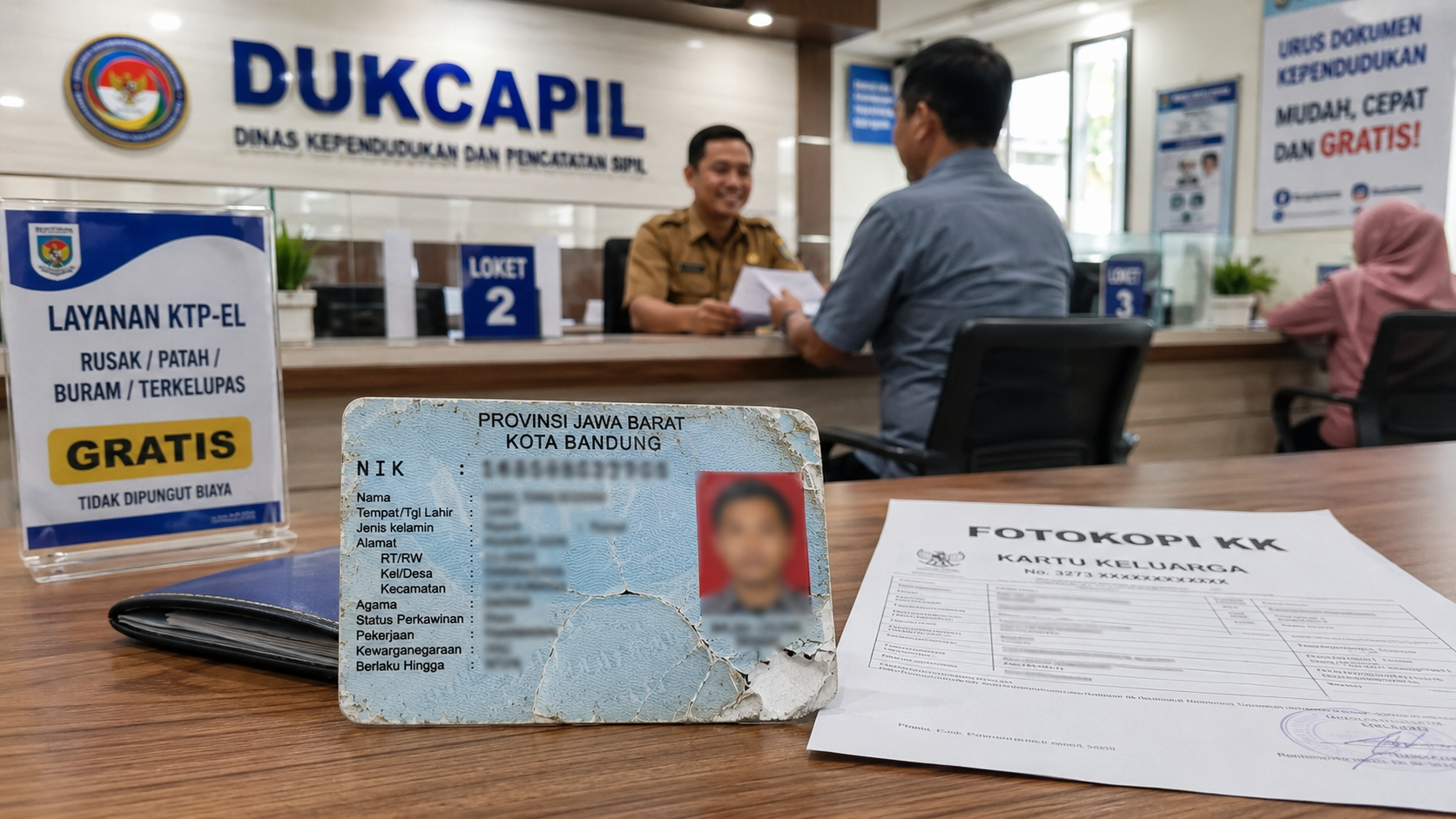 cara mengurus KTP rusak